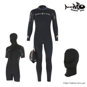 aqualung dive set man