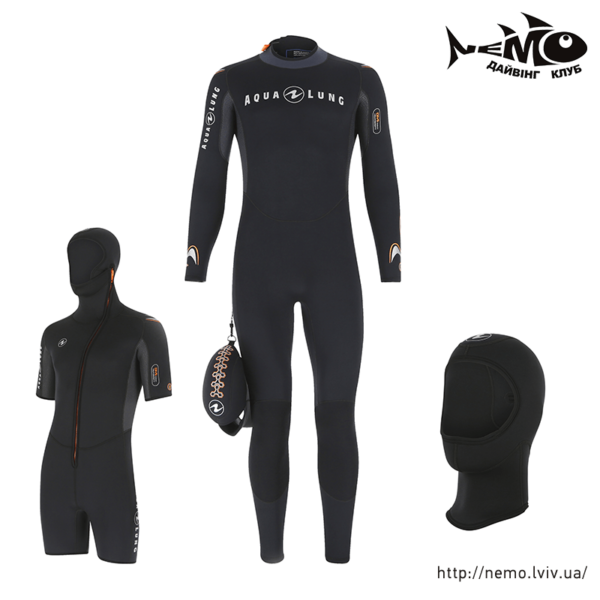 aqualung dive set man