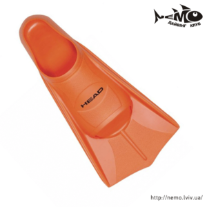head soft fins orange