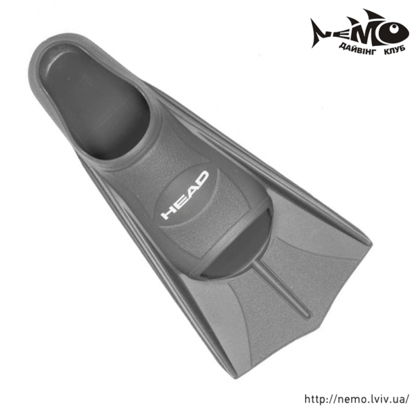 head soft fins s grey