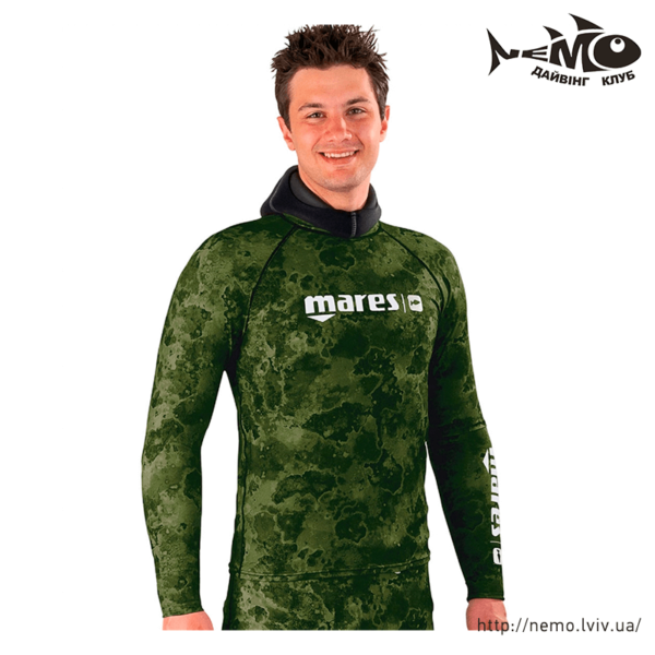 mares rashguard camo green top mares rashguard camo green top